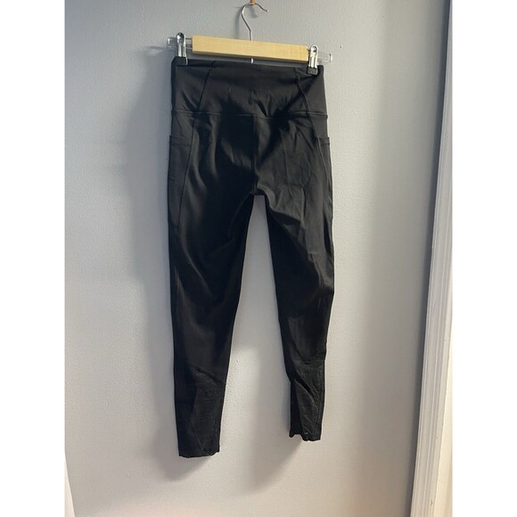 Vs Sport Black Leggings With Pockets And Bottom Lace Xs - Picture 1 of 10